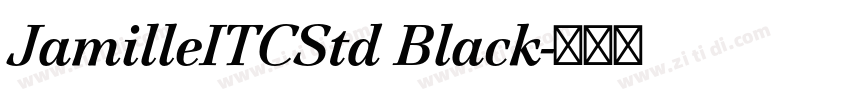 JamilleITCStd Black字体转换